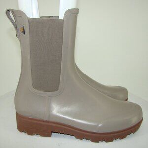 NEW Bogs BLOOM Waterproof HOLLY TALL GRAY RAIN BOOTS SIZE 11 C113